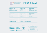 Cartel informacin fase final Entre Cuerdas y Metales