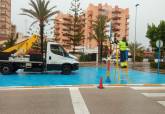 Nuevo sistema Pasblue en semáforos de La Manga.