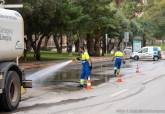Cartagena recupera el pulso tras el episodio intenso de lluvias