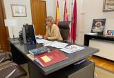 La alcaldesa ha participado telemáticamente este miércoles en la reunión Cartagena Alta Velocidad