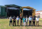 La alcaldesa de Cartagena ha realizado una visita previa a las instalaciones del Rock Imperium acompaada por el director del festival, el secretario general de la Consejera de Presidencia y Cultura, concejales del Ayuntamiento y patrocinadores
