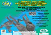 Cartel 24 horas voley.