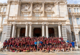 Recepción voluntarios de la OJE en el Ayuntamiento de Cartagena