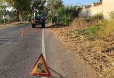Limpeza de carretera entre Santa Ana y Miranda.