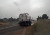 Labores de limpieza previos a la salida de la Vuelta Ciclita