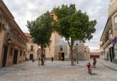 Comienzan las obras de restauración de las cubiertas de la Casa Rubio de El Algar, cuyo entorno también mejora.ntorno de El Algar mejora