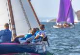 Regata vela latina botes 21 palmos La Manga del Mar Menor en la zona de Cartagena de El Vivero Playa de Los Alemanes.