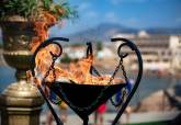 Encendido del fuego sagrado en Puerto de Mazarrn. Fotos cedidas por Ayuntamiento de Mazarrn.