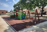 Columpios en parque de La Aparecida.