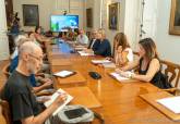 Imgenes de la reunin de la Red de coordinacin Sociosanitariade Cartagena