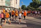 Marcha solidaria de los mayores al Arco de la Amalia en La Algameca Chica.