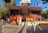 Marcha solidaria de los mayores al Arco de la Amalia en La Algameca Chica.