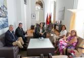Visita del director general de la Academia de Ciencias y Artes Militares, Manfredo Monforte.