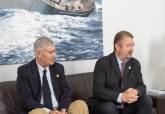 Visita del director general de la Academia de Ciencias y Artes Militares, Manfredo Monforte.