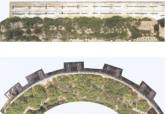 Anfiteatro Romano desmontaje parte del muro de la plaza de toros de Cartagena.