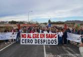 Protesta en Sabic.
