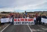 Protesta en Sabic.