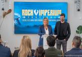 La alcaldesa de Cartagena junto al director del Rock Imperium, Juan Antonio Muoz