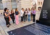 Monumento temporal en la plaza del Ayuntamiento.