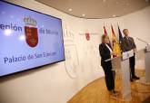Reunin de la alcaldesa de Cartagena con el presidente del Gobierno regional