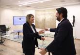Reunin de la alcaldesa de Cartagena con el presidente del Gobierno regional