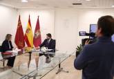 Reunin de la alcaldesa de Cartagena con el presidente del Gobierno regional