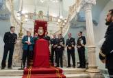 Entrega de llaves de Cartagena y reproduccin de la bandera de combate del submarino Isaac Peral a la dotacin del S81.