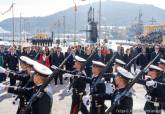 Imagen en el acto de la entrega a la armada del submarino S-81