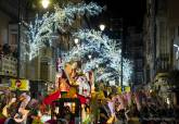La cabalgata de los Reyes Magos ms eficiente llena de ilusin las calles de Cartagena