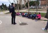 Alumnos del Patronato Sagrado Coraz�n en el Parque de Educaci�n Vial