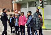 Alumnos del Patronato Sagrado Coraz�n en el Parque de Educaci�n Vial