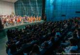 Ensayos con escolares para el Concierto Extraordinario de Entre Cuerdas y Metales.