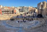 Rodaje de MasterChef en el Teatro Romano de Cartagena. Foto de Cecilia Bayonas