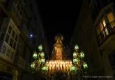 Procesin del Silencio que la Cofrada California saca en Jueves Santo por Cartagena, Semana Santa 2024.