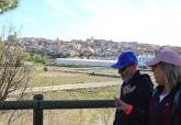 La alcaldesa con los mayores de Senda Senior en la peregrinación desde Cehegín a Caravaca