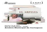 Cartel de la presentación de 'El arpista'