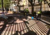 Trabajos del programa Barrios Adle en San Antn
