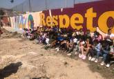 Mural del taller de graffiti de alumnos del CEIP An�bal de Los Mateos