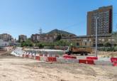 La colocacin de cinco grandes tneles de hormign evitan inundaciones en la rambla de Canteras
