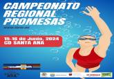 Cartel del Campeonato Regional de Promesas de Natacin.