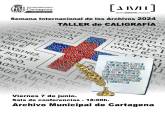 Cartel del taller de caligrafa.
