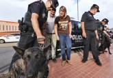 Unidad canina de la Polica Local en el festival Rock Imperium de Cartagena, Spain.