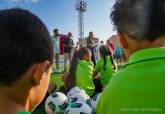Inauguracin del renovado campo de ftbol 7 de la Escuela de Ftbol La Esperanza, en la barriada Virgen de la Caridad