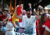 La semifinal de la Eurocopa se pudo ver en la pantalla instalada por Ayuntamiento en la Plaza San Francisco