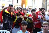 La semifinal de la Eurocopa se pudo ver en la pantalla instalada por Ayuntamiento en la Plaza San Francisco