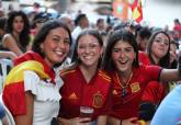 La semifinal de la Eurocopa se pudo ver en la pantalla instalada por Ayuntamiento en la Plaza San Francisco