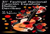 Cartel del Festival de la Cancin Espaola de Molino Derribao, obra de Fito Conesa