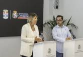 Presentacin del acuerdo de patrocinio entre el FC Cartagena y el Ayuntamiento para promocin de la marca Cartagena