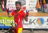 El ciclista cartagenero Ral Martnez en el Campeonato del Mundo de Bike Trial