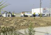 Visita a las obras de mejora de accesos y zonas verdes en el Polígono Industrial Cabezo Beaza